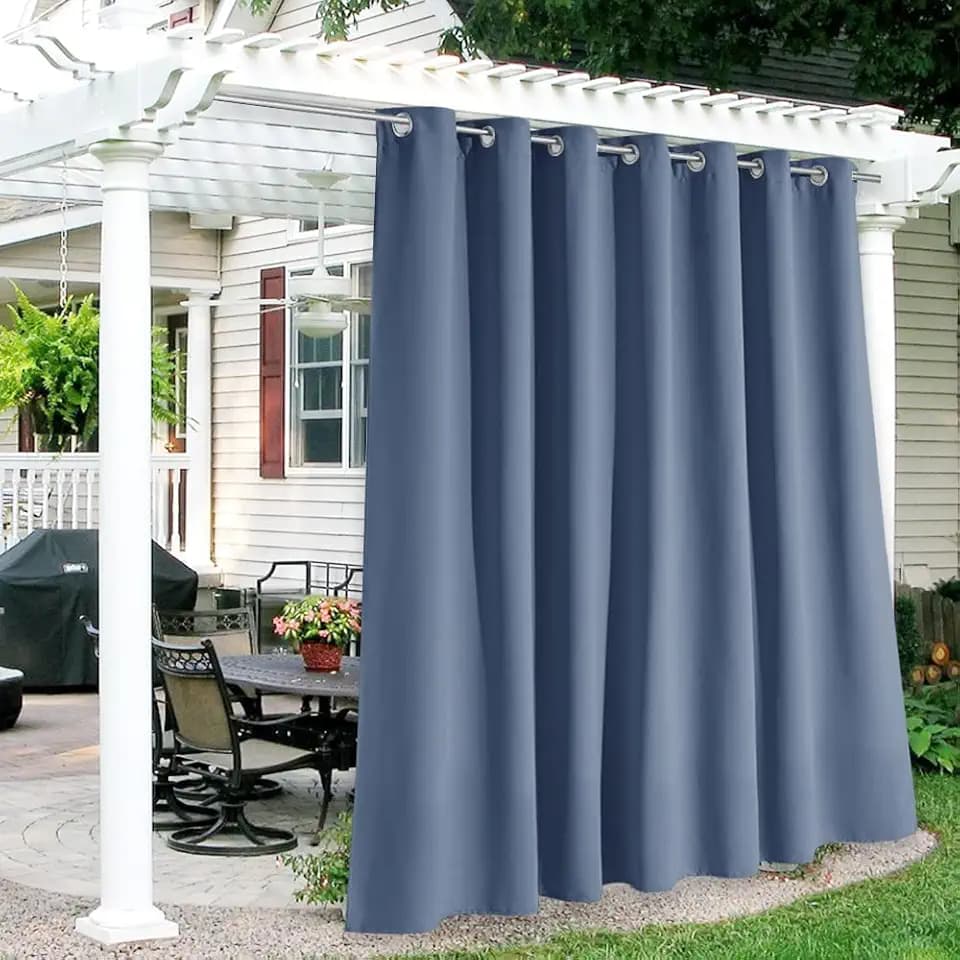 RYB HOME Extra Wide Outdoor Curtains for Patio Waterproof Privacy