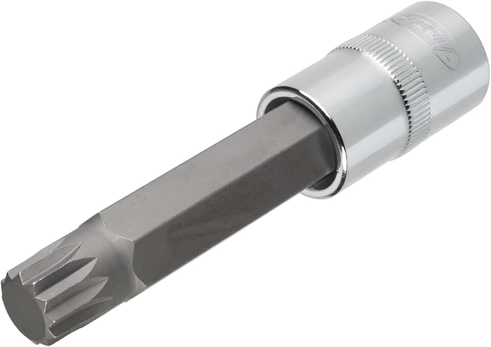 VIGOR Schraubendrehereinsatz, V2121, 1/2″, XZN, SW M14, Länge l2 100 mm