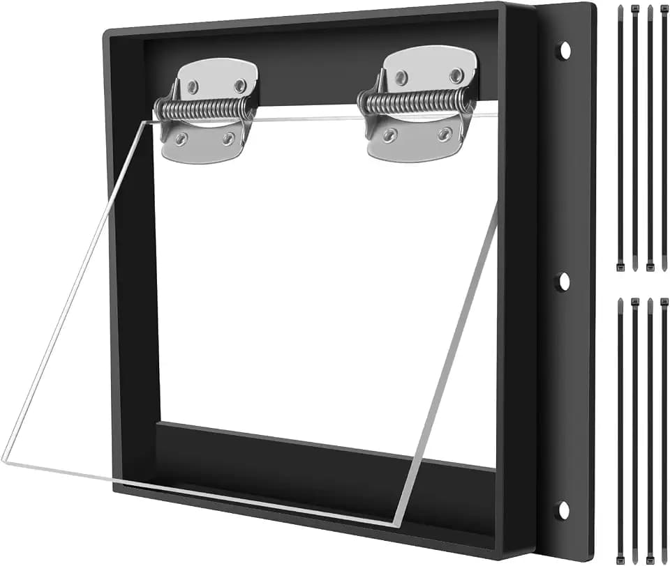 GROWLING Raccoon One Way Door - Humane, Contactless Animal Excluder Trap - Raccoon One Way Eviction Door, Easy to Install & Weather-Resistant, Ideal for Squirrels, Skunks, Possums