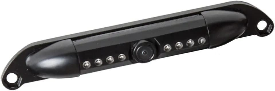 Buyers Products 8883102 License Plate Mounted Color Camera with Night Vision, Surface Mounted, 4 Pin Connection