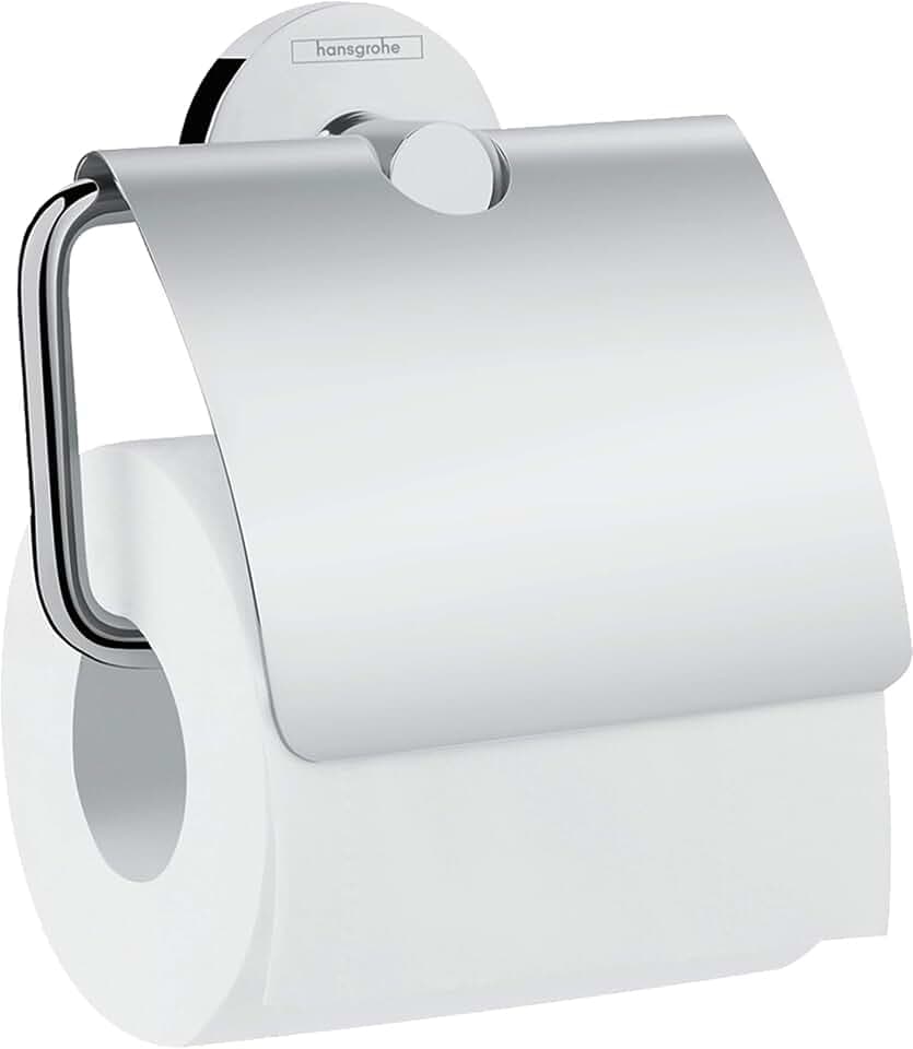 hansgrohe Logis Universal Toilettenpapierhalter (Badzubehör mit Abdeckung) Chrom