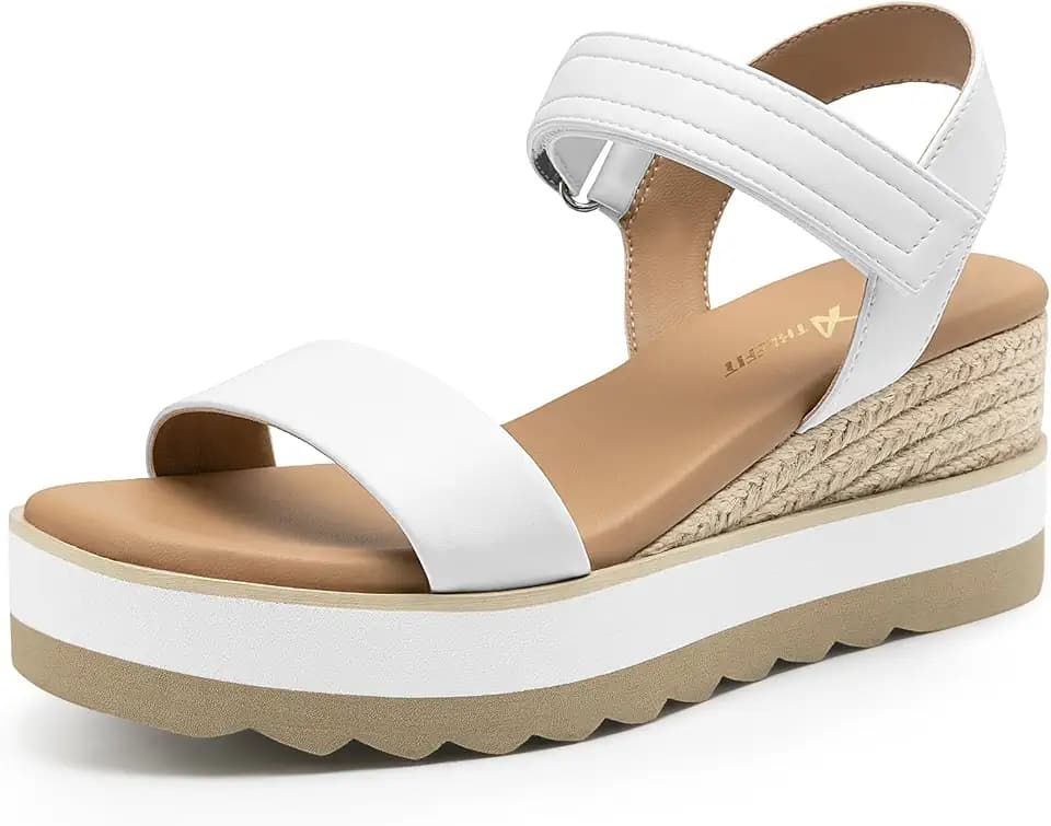 Athlefit Women's Espadrilles Dressy Platform Wedge Sandals