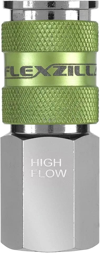 Flexzilla Pro High Flow Coupler, 1/4" Body, 1/4" FNPT - A53416FZ
