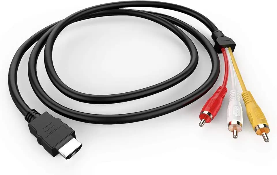 Eanetf Passive HDMI to RCA Cable 5ft for TV DVD Monitor – No Signal