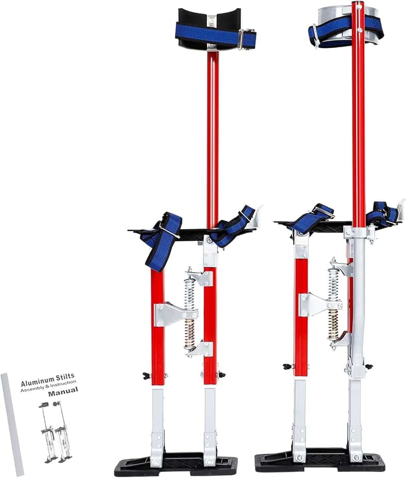 15"-23" Professional Grade Adjustable Drywall Stilts Taping Paint Stilt