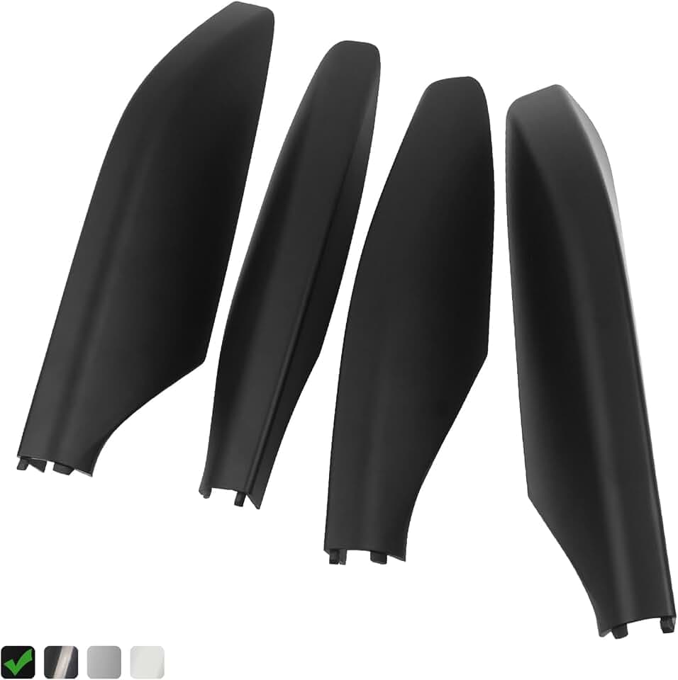 Osompar 4pcs Matte Black Roof Rack Rail Leg End Cover for Lexus GX470 Replaces 63493-60060-C1 63494-60050-C1
