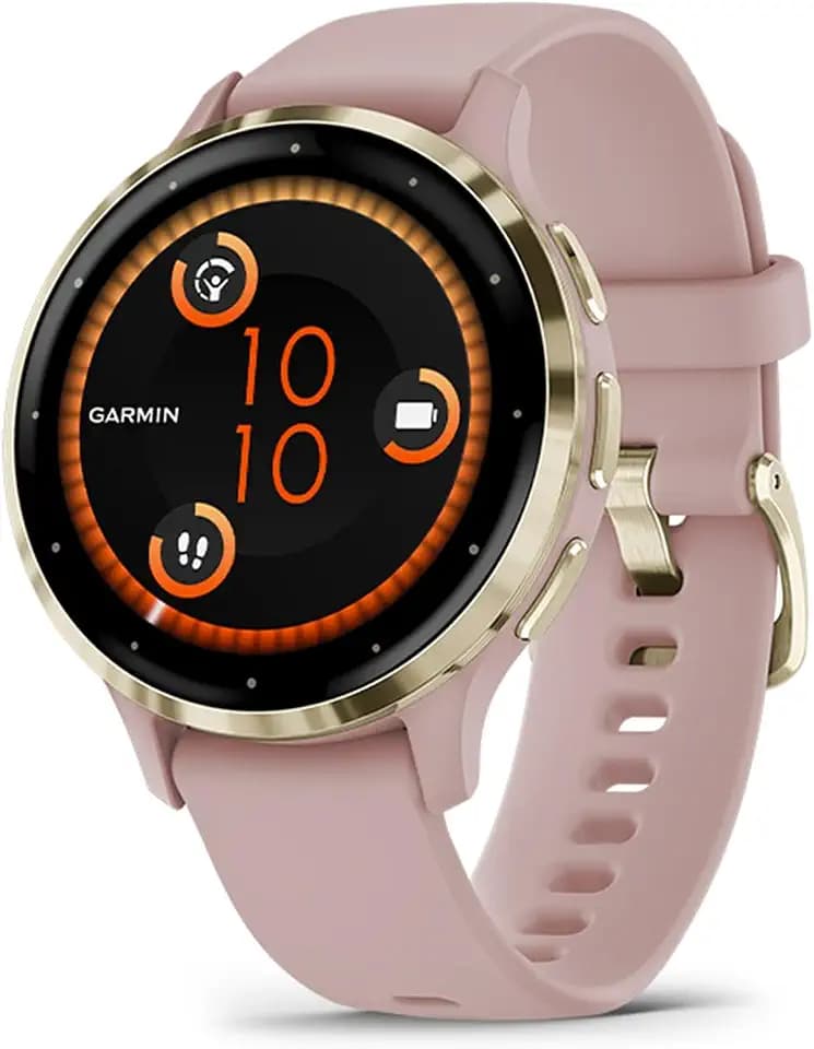 Garmin Venu 3S, 41 mm, GPS-Fitness-Smartwatch, Dust Rose/Softgold