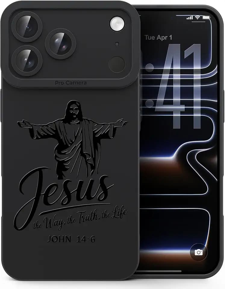 for iPhone 17 Pro Max Christian Phone Case, Grace & Truth Design