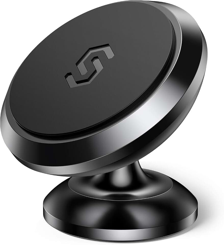 SYNCWIRE Auto Magnet - 360° Verstellbare Magnetische Handyhalterung fürs KFZ Armaturenbretthalterung Kompatibel mit Smartphone/iPhone/Samsung/Huawei usw. - Schwarz
