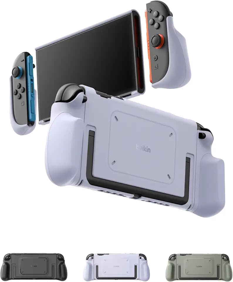 Belkin Nintendo Switch 2 Grip Case, Ergonomic, Dockable, Quick-Release Grip