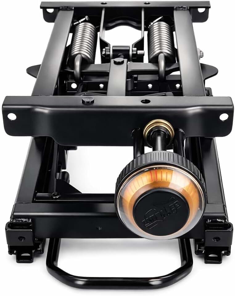 Heavy Duty Seat Base, Front Handle for Easy Transport and Stability Mechanical Suspension Comfort for RV Truck Boat Camping Fishing Outdoor Enthusiasts
