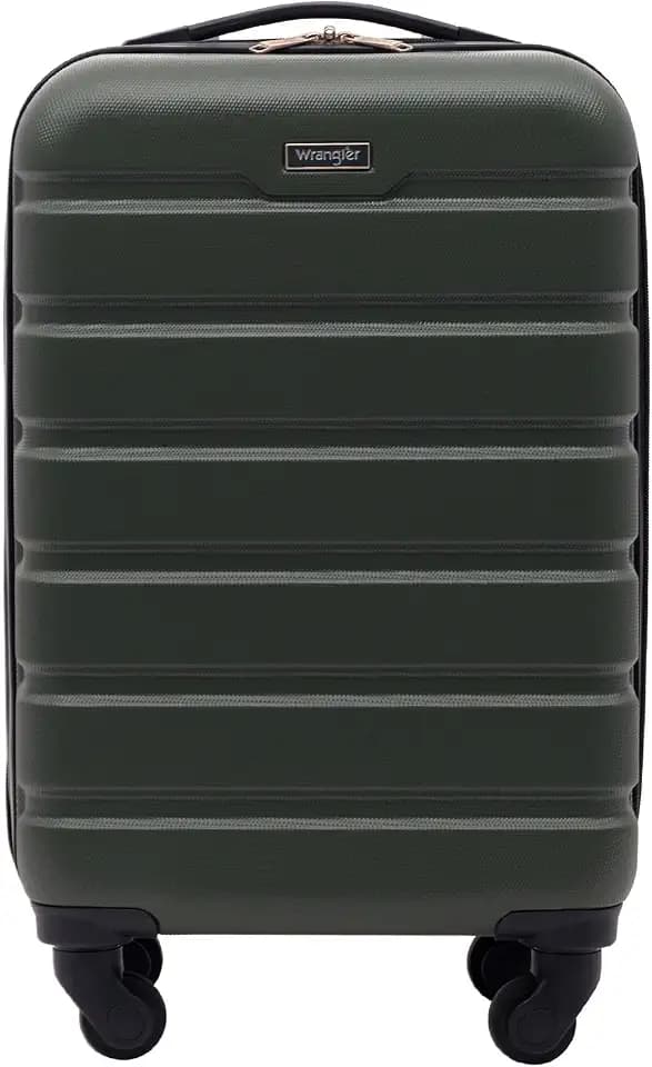 Wrangler 22" Hardside Spinner Carry-On Luggage, Deep Depth
