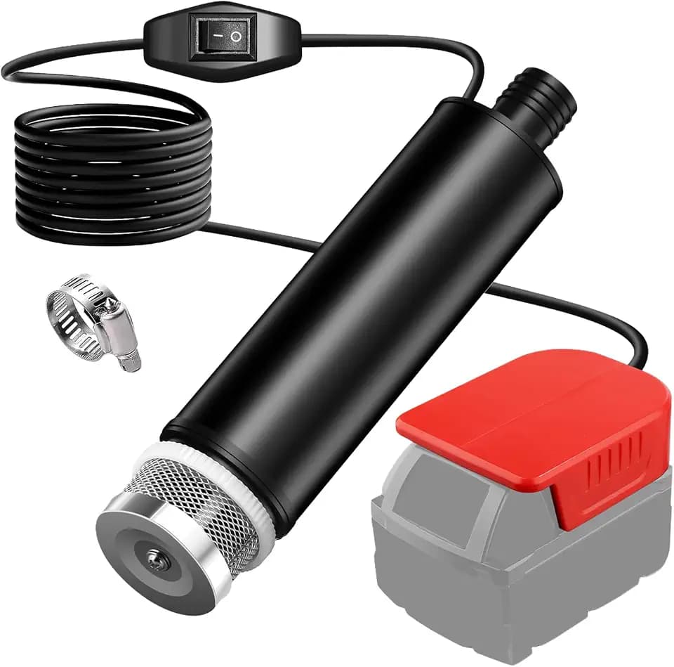 Wasserpumpe Für Einhell 18v Akku, Elektrische Wasserpumpe, Tragbare Tauchpumpe, Mini-Wasserpumpes Mit 4.14m Verlängerungskabel Für Gartenbewässerung, Poolpumpen, Autowäsche, Camping, Pfütze
