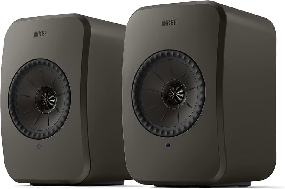 KEF LSX II LT Wireless HiFi Speakers (Graphite Grey, Pair)