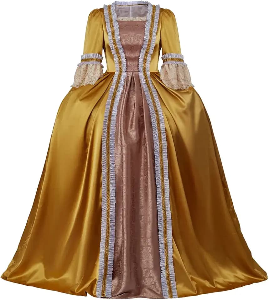 LoliMiss Regency Costume Queen Charlotte Cosplay Costume Dress Ball Gown
