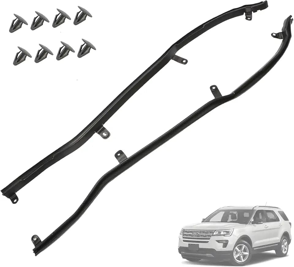Door Front Weatherstrip RH LH Pair Compatible with Ford Explorer 2011-2019
