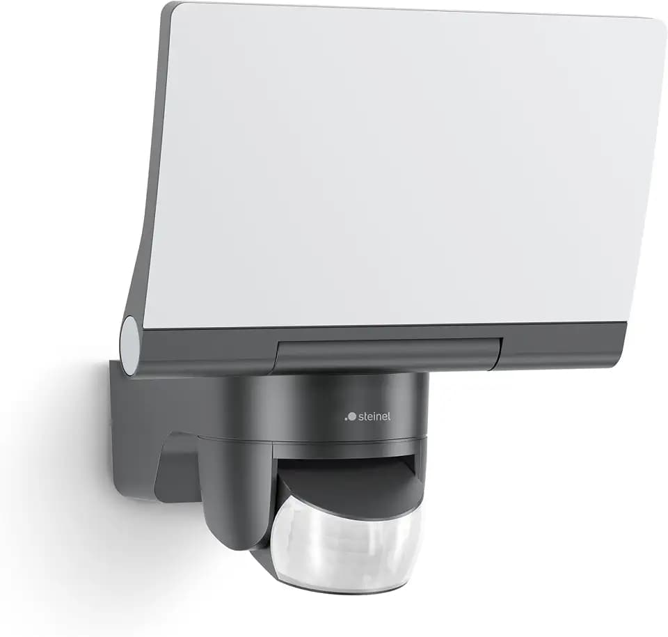 Steinel XLED Home 2 S LED-Strahler, Flutlicht, Schwenkbar, 13,7 W, 180°, 10 M Reichweite, 1550 Lm, Bewegungsmelder, Außenbereich, Graphit