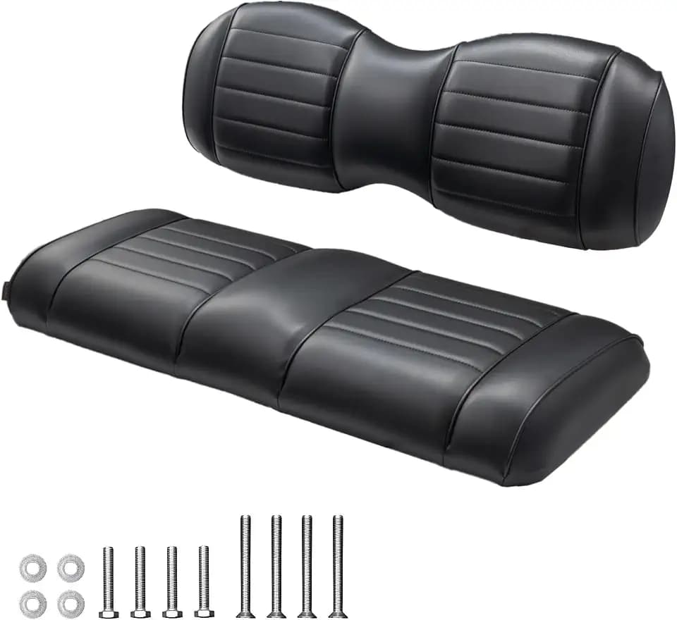 NOKINS Golf Cart Premium Seat Cushion fits Aftermarket Standard Rear Seat
