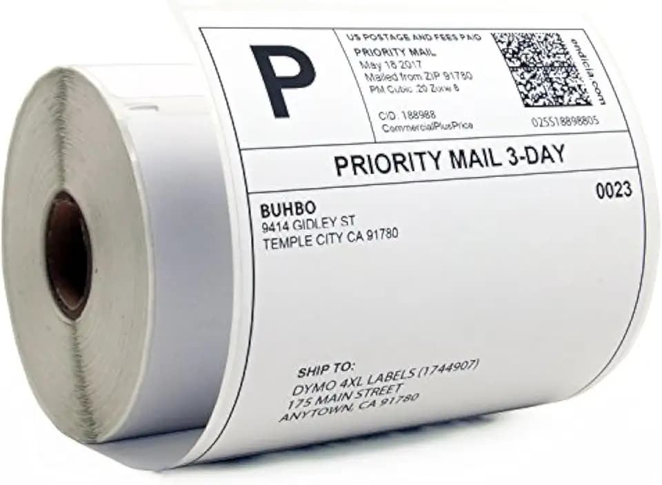 Buhbo Compatible DYMO LabelWriter 4XL Shipping Label 1744907, 4 x 6 inch