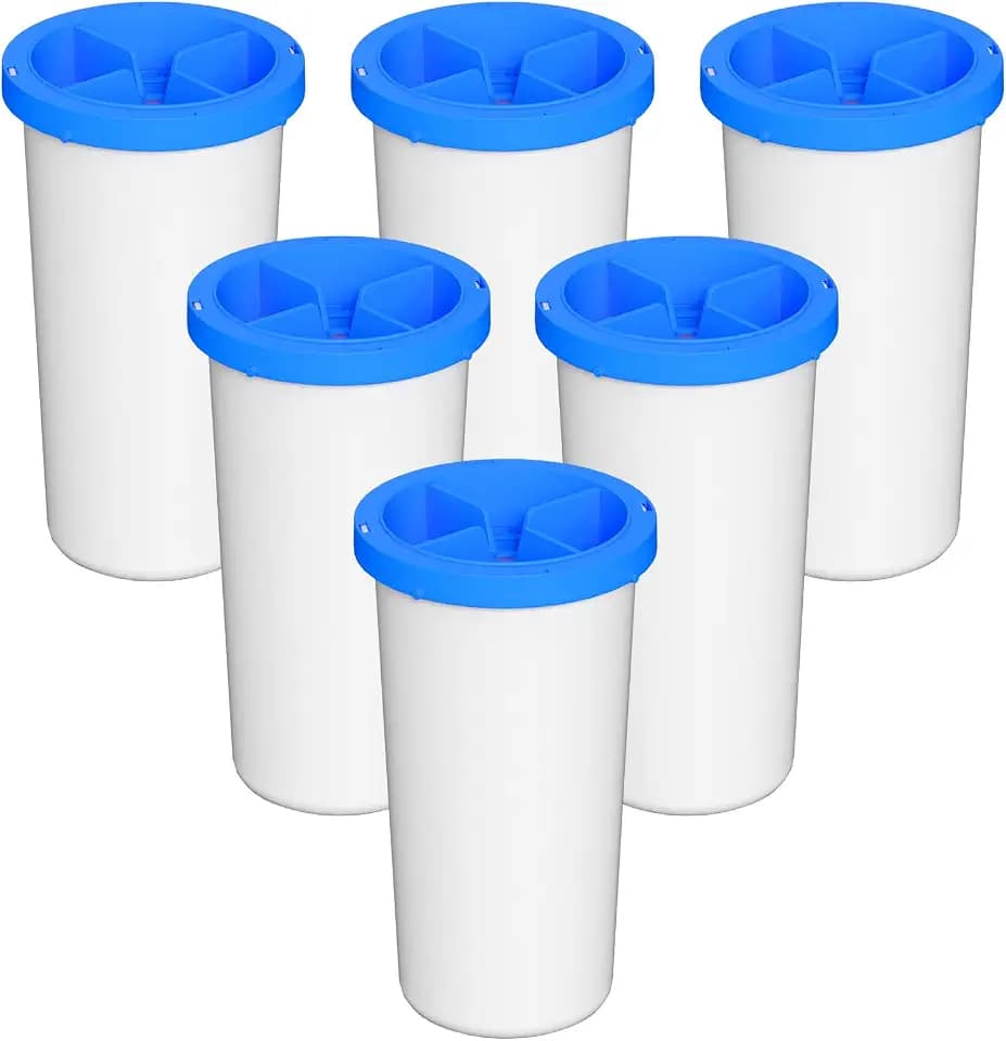 5-Stage Advanced Water Filter Replacement Compatible with New Culligan Zero ZEROF01 Water Filter Pitcher and Dispensers, Pack of 6