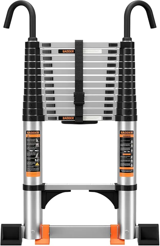 Telescoping Ladder,10.5FT Aluminum Extension Ladder,330lbs Max Capacity