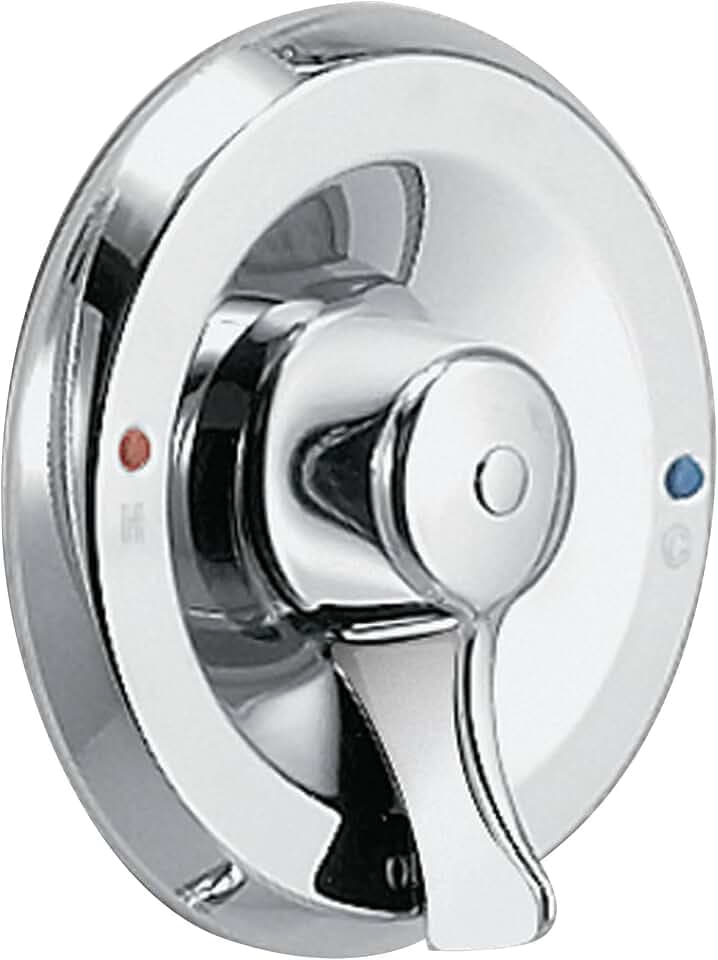 Moen Chateu Chrome Tub/Shower Trim Set Features an Escutcheon and Shower Handle for Easy Water Temperature Adjustment, (Posi-Temp Valve Required), T187