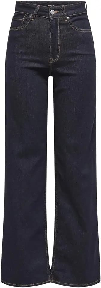 ONLY Female Jeans mit weitem Bein ONLMADISON Hohe Taille Weiter Beinschnitt Jeans