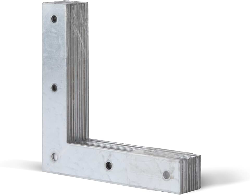 Alberts 847685 Eckwinkel | sendzimirverzinkt | 160 x 160 x 30 mm | 10er Set
