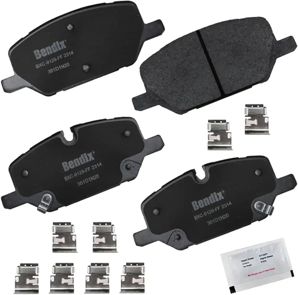Bendix Priority1 CFC2314 Ceramic Front Brake Pads for Buick Envision 2023-2021, Cadillac CT4 2022-2021, CT5 2022-2020, XT4 2022-2020, Chevrolet Camaro 2023