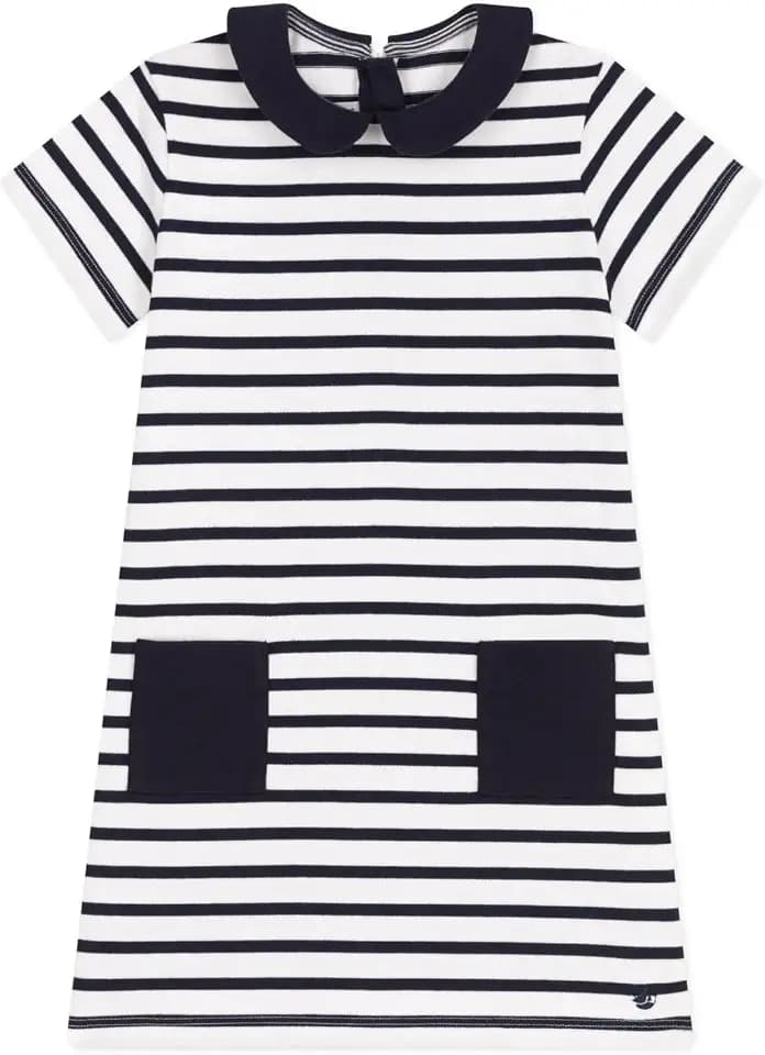 Petit Bateau Mädchen A0cqe Kurzarmkleid (1er Pack)