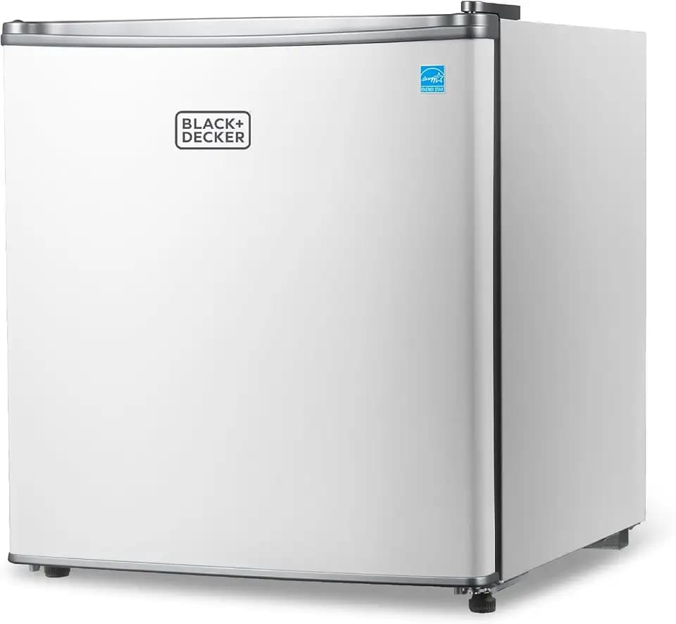 BLACK+DECKER 1.7 Cu. Ft. Compact Refrigerator, Energy Star, BCRK17W, White
