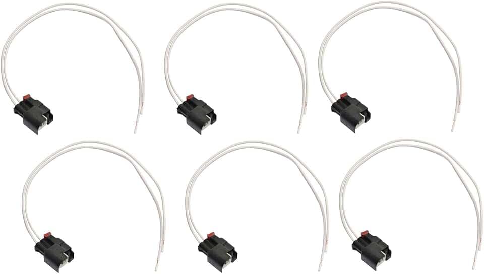 Fuel Injector Connector Wiring Harness Kit Compatible with Wrangler JK TJ
