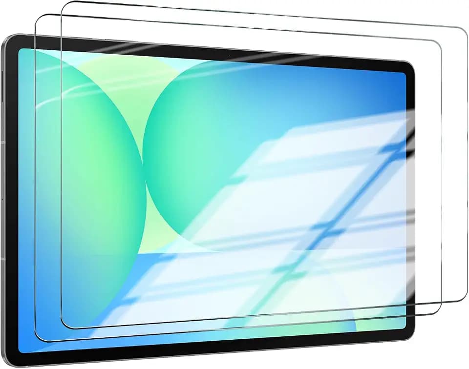 2-Pack Screen Protector for Samsung Tab S10 FE+/S10 FE Plus 2025 [13.1 Inch], Tempered Glass Film, Impact-Protection, HD, Anti-Shatter, Anti-Scratch, 9H Hardness, Case Friendly