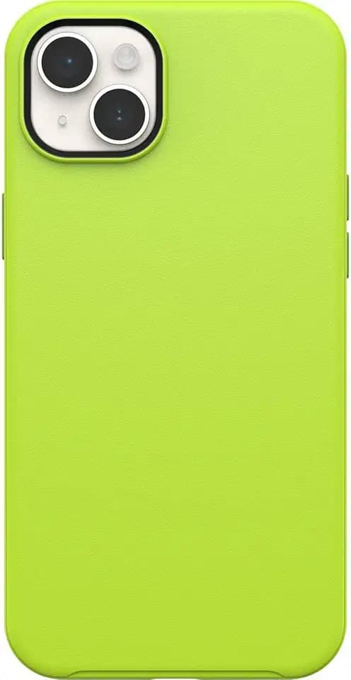 OtterBox iPhone 15 Plus and iPhone 14 Plus Symmetry Series Case - Lime All Yours (Green), Snaps to MagSafe, Ultra-Sleek, Raised Edges Protect Camera & Screen