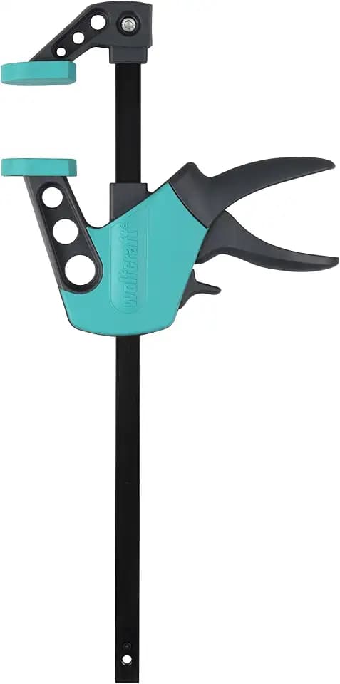 wolfcraft Einhandzwinge Easy 75-300 mm 3021000 / Einfaches Spannen und Lösen der Zwinge mit nur einer Hand - ideal für den Heimwerker/Spannkraft von starken 90 kg