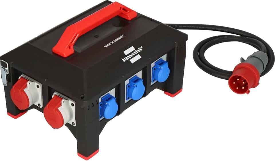 Brennenstuhl BSV 5-32A RCD Type B Stromverteilereinheit (PDU) 9 AC-Ausgänge Schwarz