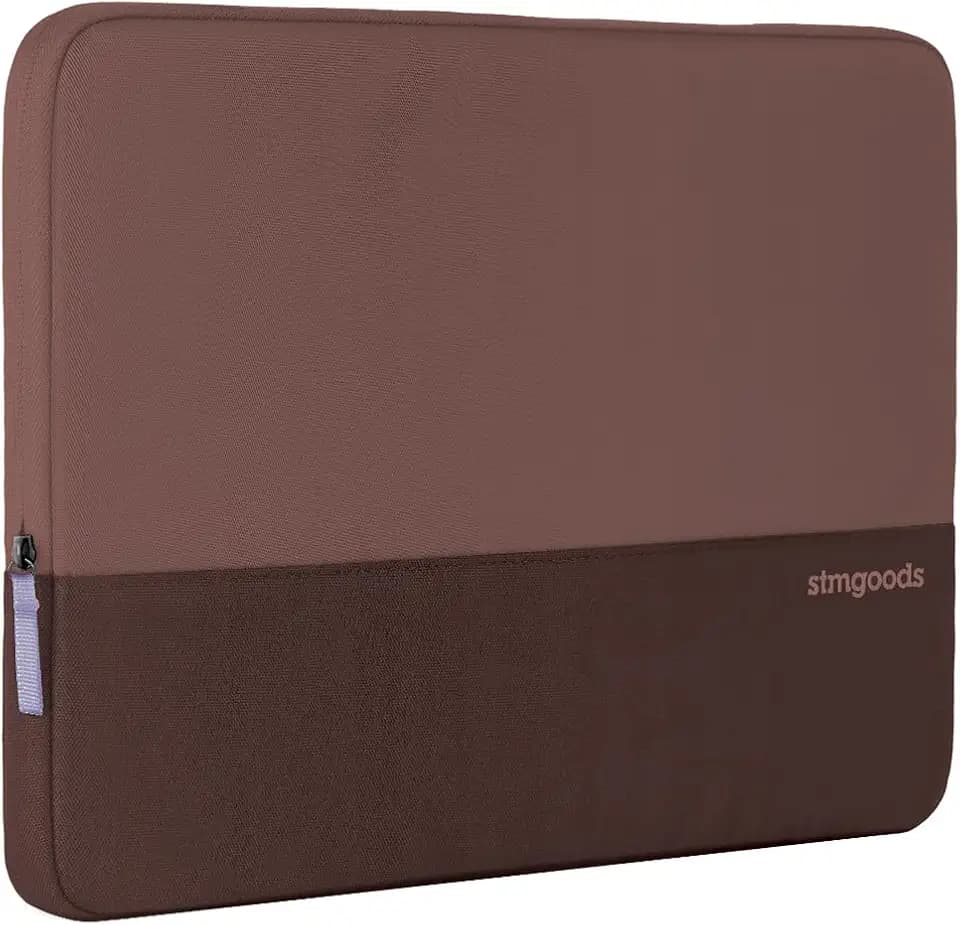 STM Origin Laptop Sleeve – Slim & Lightweight, Fleece-Lined Interior, 4mm EVA Shock Absorption, Smooth Zipper Access, Stylish & Protective Design for 16” Laptops - Lilac Plum