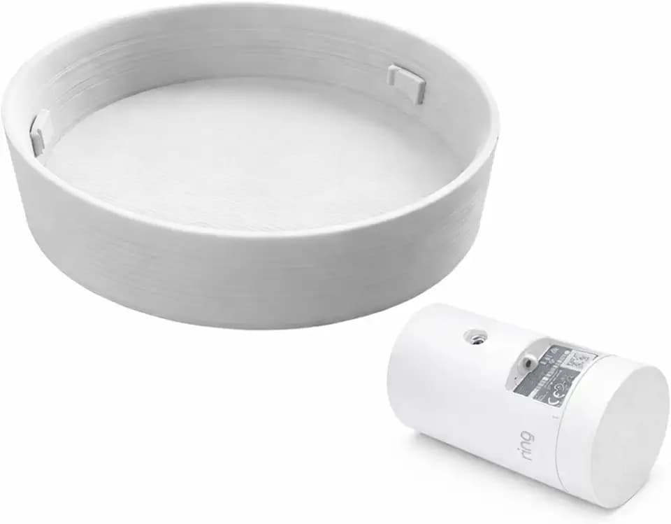 Battery Door Cover for Ring Outdoor Cam fit Both Stick up & Plus Camera - White