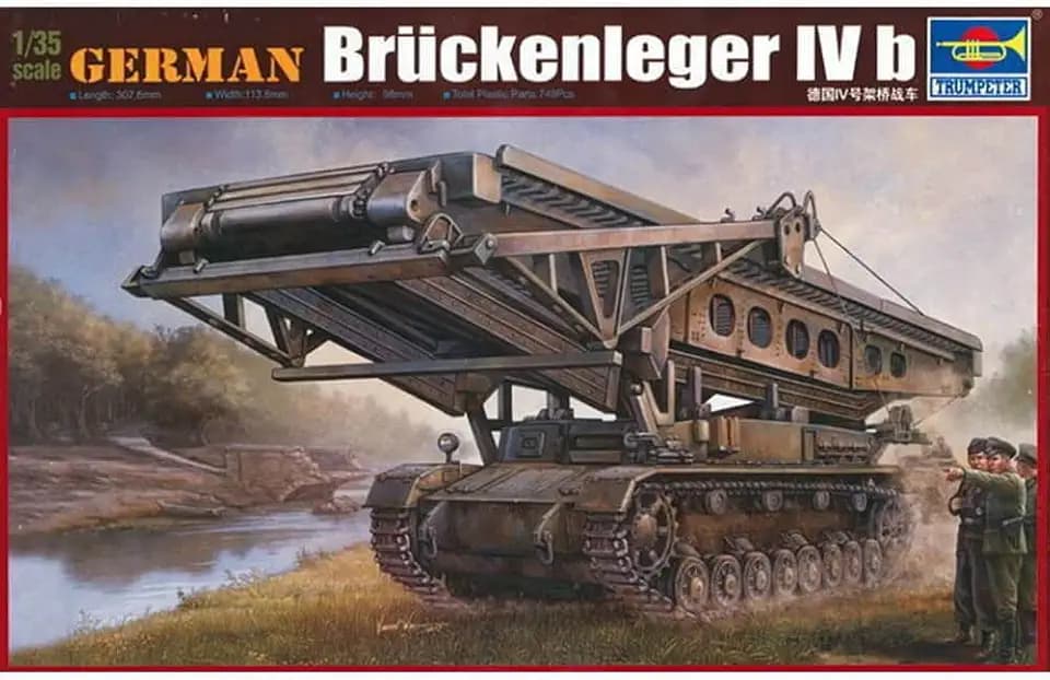 Trumpeter 00390 Modellbausatz German Brückenleger IV b, Mittel