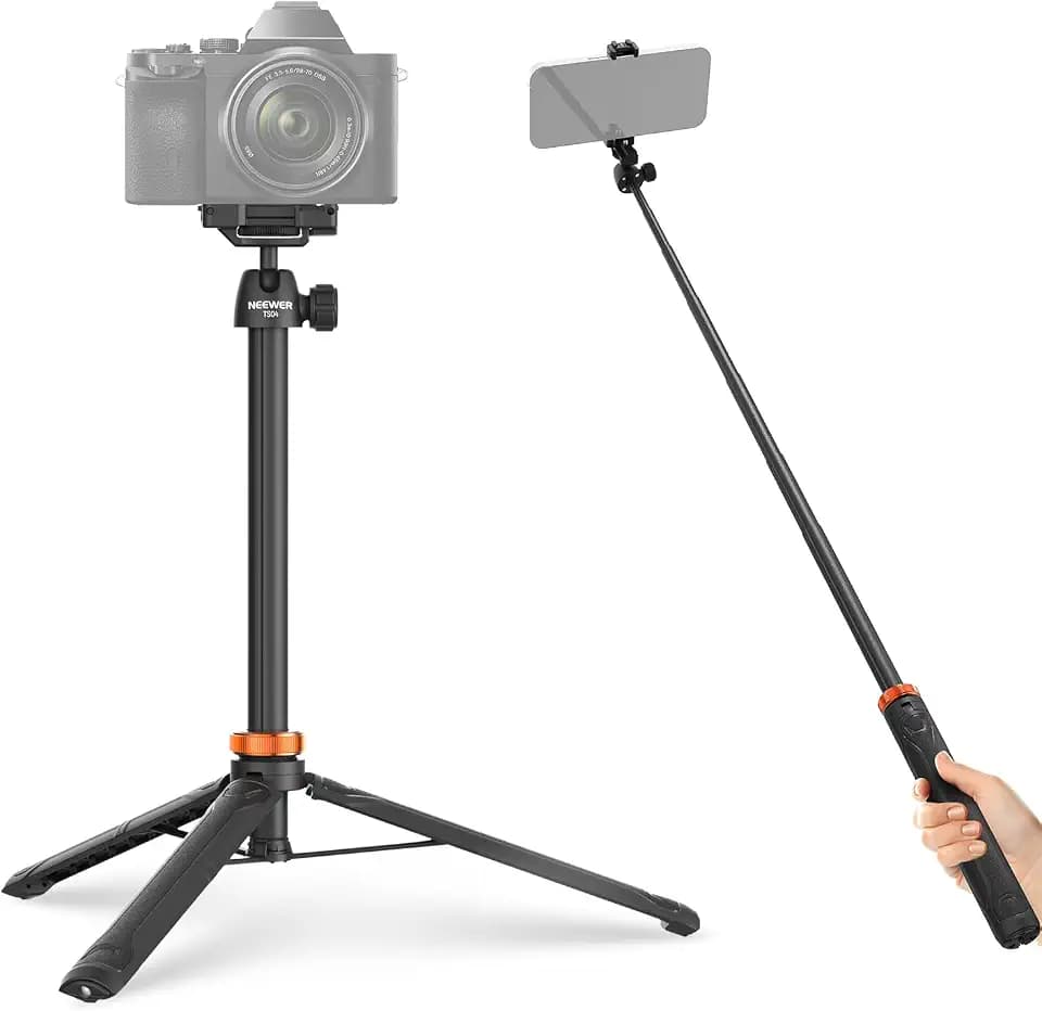 NEEWER Basics 59" Selfie Stick Stativ kompatibel mit iPhone Canon Sony