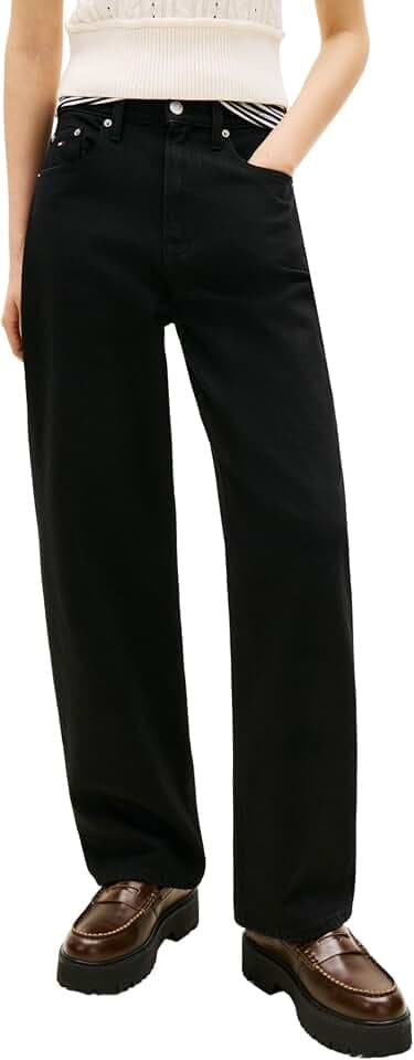 Tommy Jeans Damen Gerade Layla Hr Slim STR Ai4185 Dw0dw23021