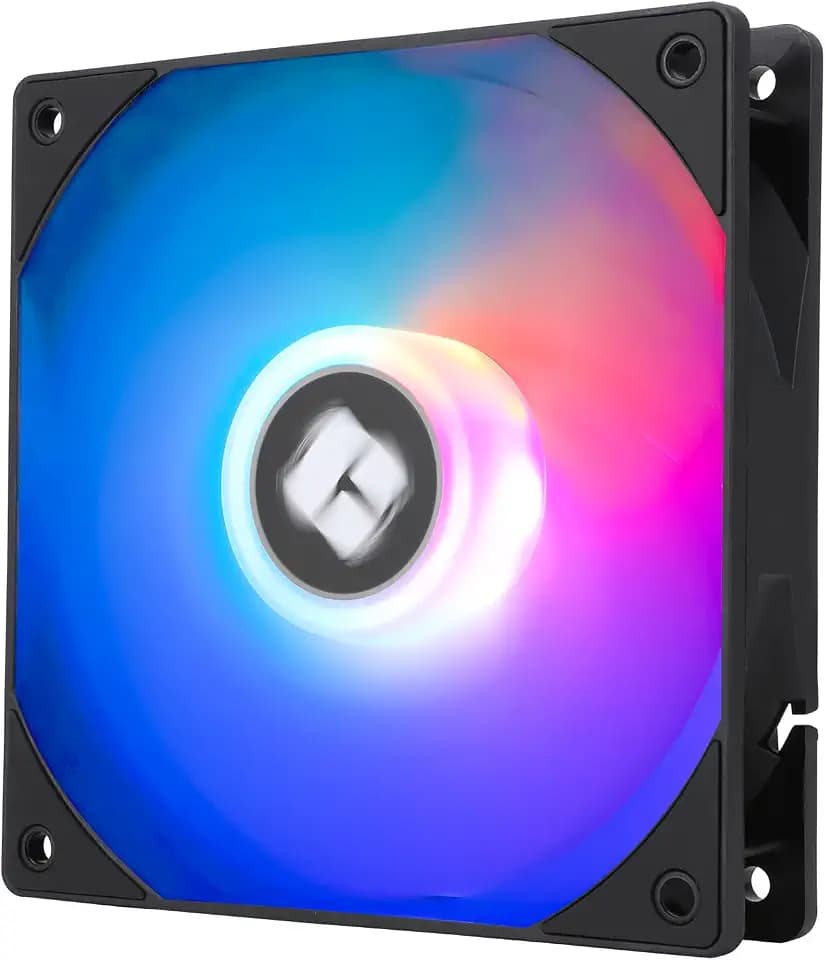 Thermalright TL-C12RB-S V2 CPU Fan, 120mm ARGB Case Cooler, 4pin PWM Connector Silent Computer Reverse Fan with S-FDB Bearing Included,up to 1500RPM PC Cooling(Black ARGB)