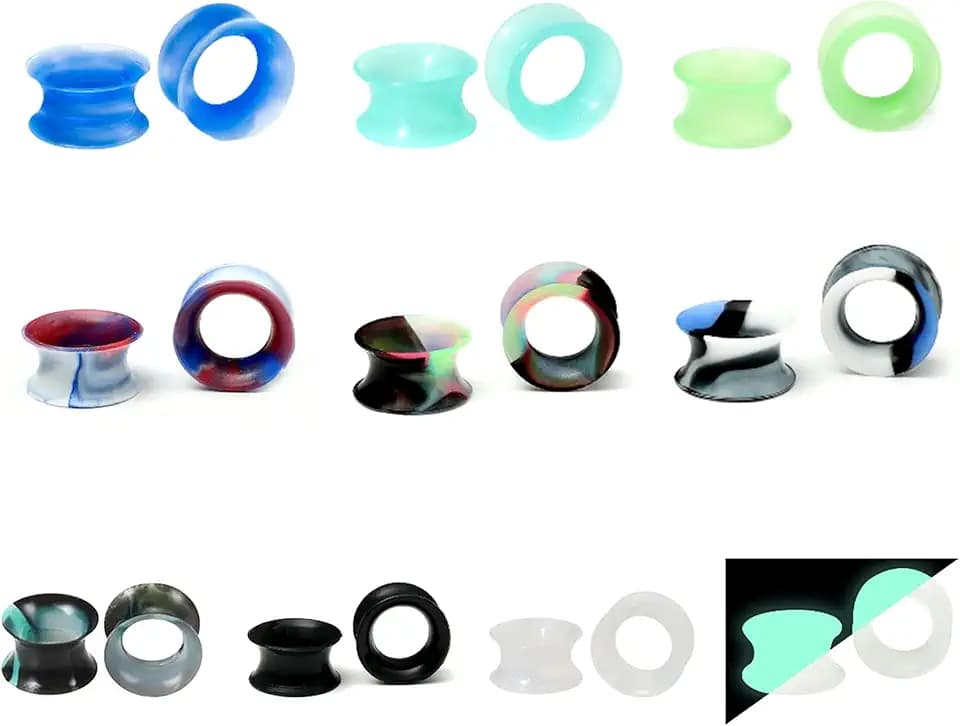 WYR 12/16/20/24/28/32pcs Ear Tunnels Plugs Piercing Set