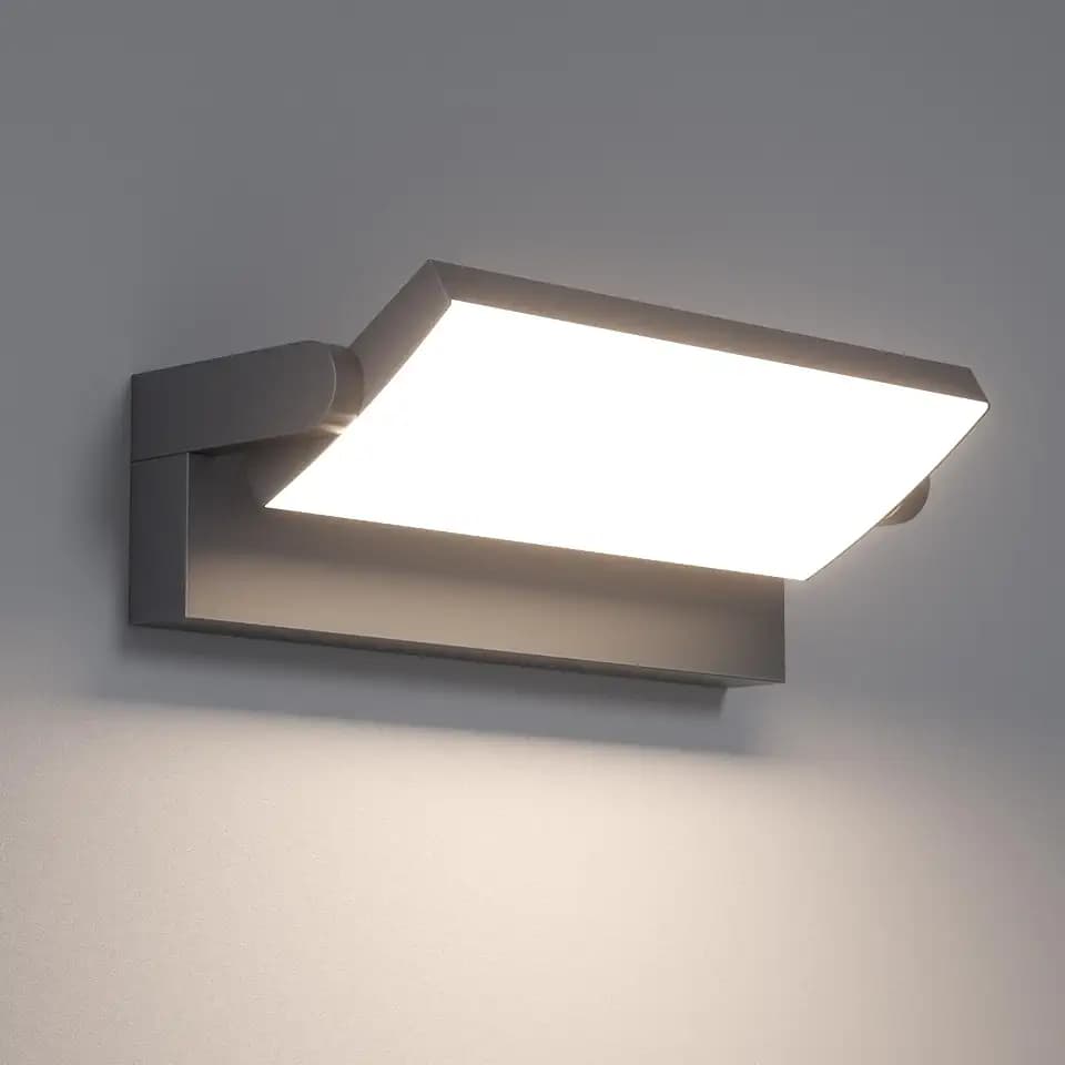Klighten 45W Außenwandleuchte LED Außenlampe, Anthrazit, Neutral Weiß 4000K
