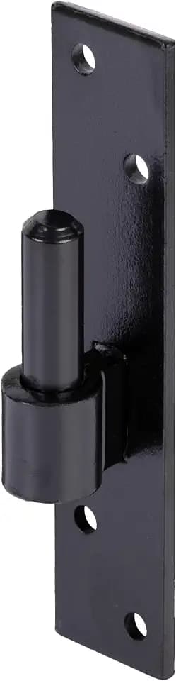 Alberts 867485 Kloben auf Platte | Süddeutsche Form mit DI oder DII-Haken | schwarzer Tauchlack | Dornmaß Ø16 mm | Platte 180 x 40 mm | 10er Set