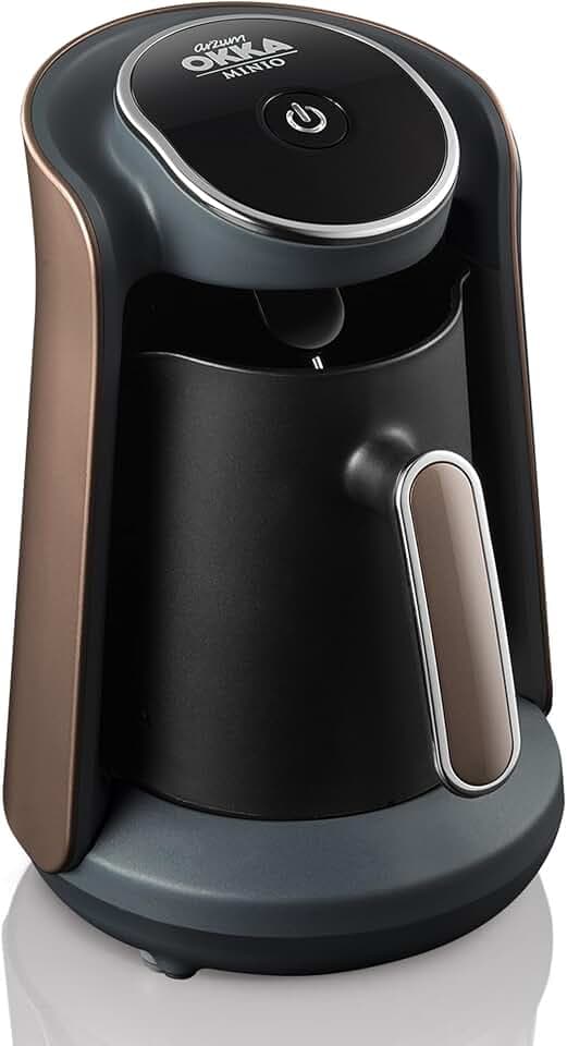 Arzum Okka Minio Türkische Kaffeemaschin Mit Patentiertem Überlaufsensor, Idealem Brühen Bei Niedriger Hitze Und Waschbarer Kanne Für Bis Zu 4 Tassen