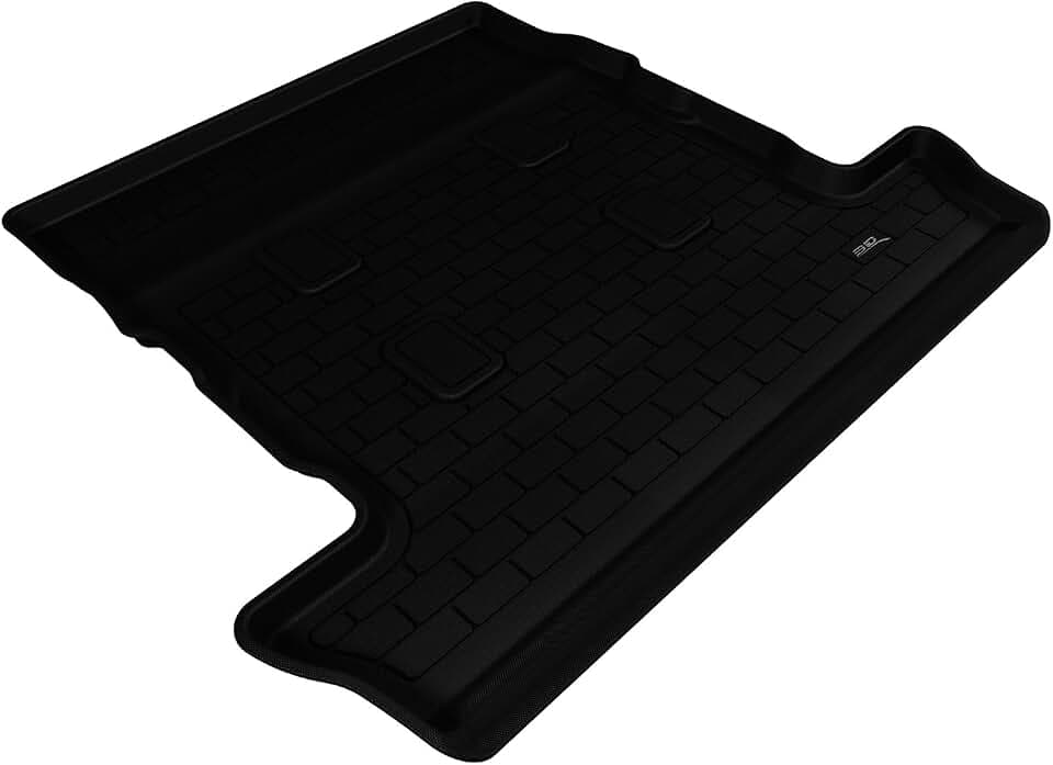 3D MAXpider Custom Fit Kagu Cargo Liner (Black) Compatible with Lexus LX570 2008-2021 - Cargo Liner