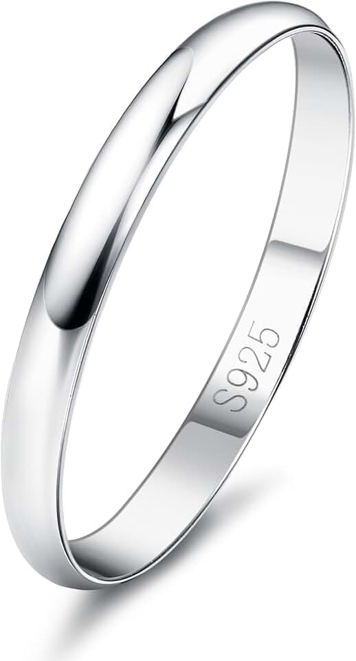 Diamday Ring Silber 925 für Damen Herren Eheringe Silber Daumenring