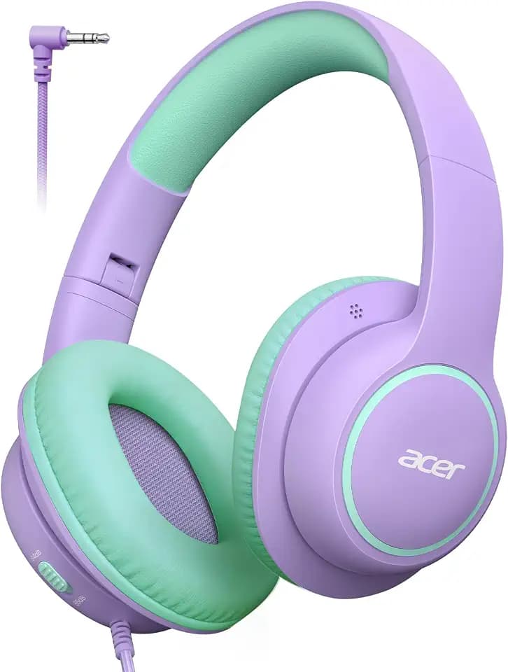 Acer OHW328 Kids Headphones Wired for School - Over Ear Design