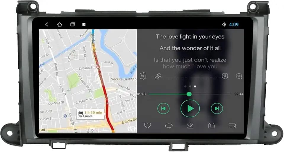 for 2011-2014 Toyota Sienna Radio Accessories Android 10.1 Car Stereo GPS Navigation Bluetooth USB Player 2G RAM 32G ROM